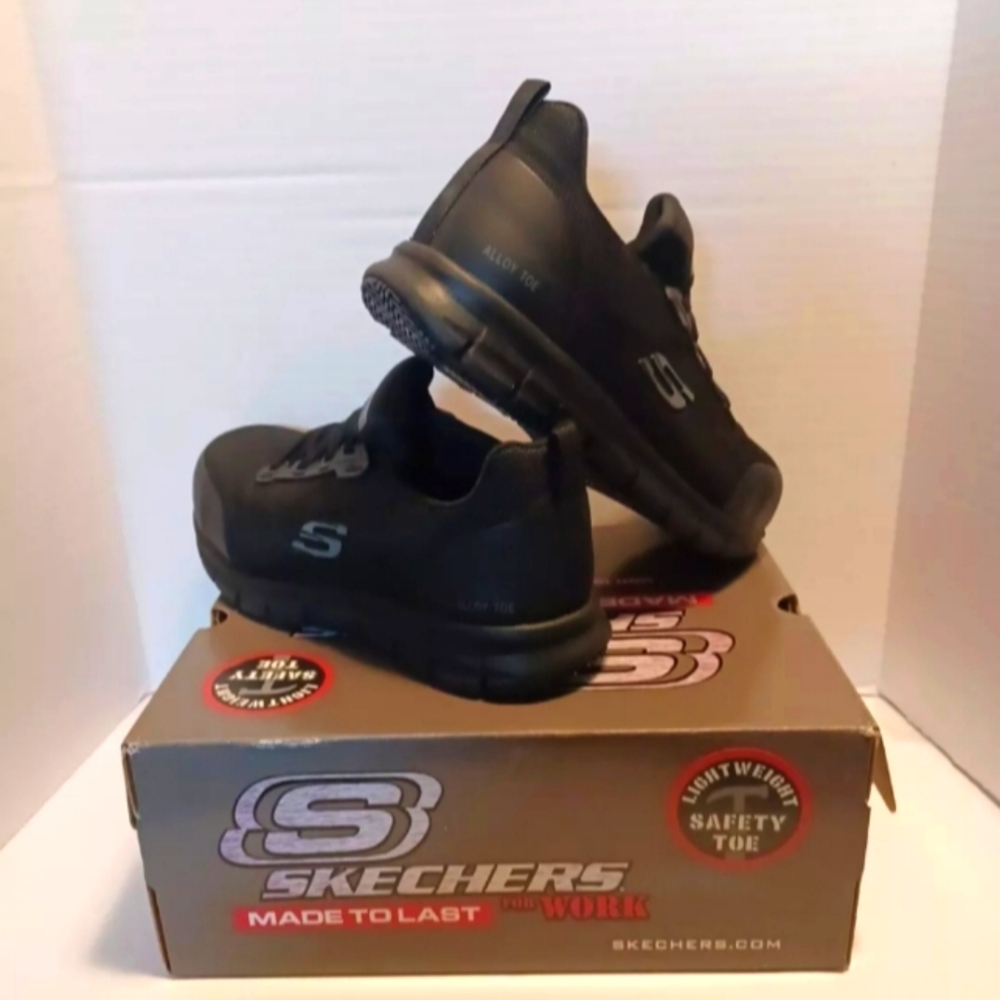 Skechers Women's Black Safety Toe Shoes